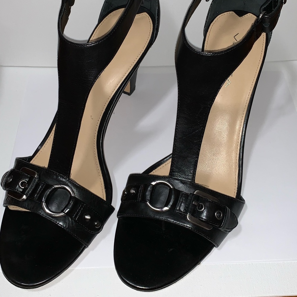 Via Spiga V-Habitat, black calf sandals, size 10